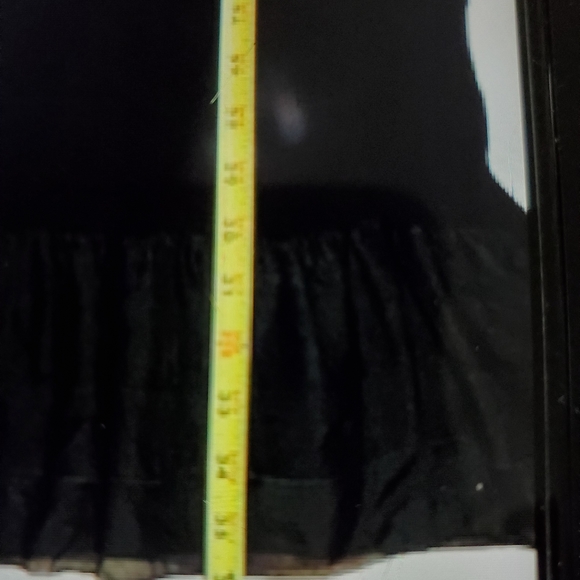 Bebe NWOT Puff Sleeve Ruffle Dress — (tag fell off). Never worn - Picture 6 of 11